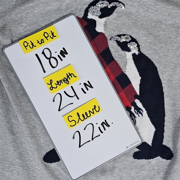 CROWN & IVY | 100% COTTON CROPPED SLEEVE CREW NECK SEQUIN SWEATER - NWOT! - Picture 13 of 13